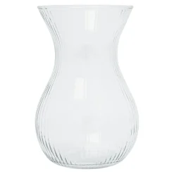Wazony^Wazon szklany prążkowany LYRA 18 cm