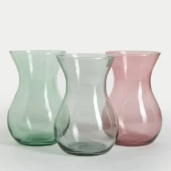 Wazony^Wazon transparentny szary ASTA 18 cm