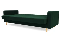 Sofy|Wersalki^Wersalka welurowa ciemnozielona BAMAKO NEW