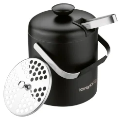 Sale Wiaderko do lodu ze szczypcami czarne LUGO 1,3 l