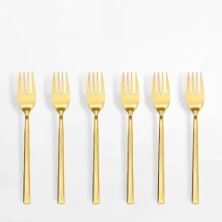 Sale inny Widelczyki do ciasta COMO GOLD, 6 sztuk