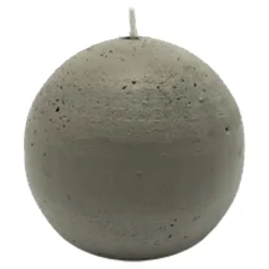 Świece, Świeczniki I Latarenki^Świeca kula len RUSTIC 8 cm