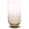 New Wrześniak Świecznik szklany PLAMA OMBRE topaz 23 cm