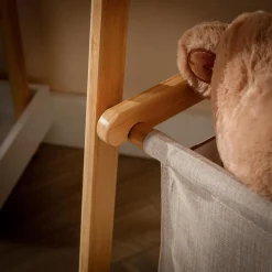 inny Wieszaki Do Przedpokoju^Wieszak drewniany z koszem PAG