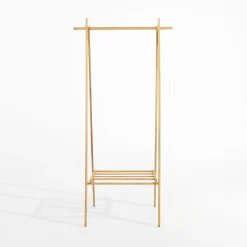 Outlet inny Wieszak z półką bambusowy 146 cm