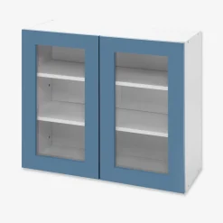 Szafki Kuchenne^Witryna BASIC PLUS BP/G80W alby blue