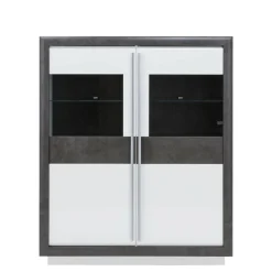 FORTE Witryna CANNE NEW 2DS CQNV622B z oświetleniem