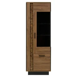 Furni Home Witryny^Witryna DORIAN prawa DN7 2D z oświetleniem