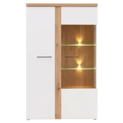Clearance FORTE Witryna TULUZA 1DS1D z oświetleniem