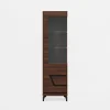 New Furni Home Witryna z czarnym dekorem VERO lewa