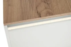 Sale Witryna z oświetleniem BASIC PLUS BP/G60W/WL dąb craft złoty