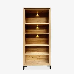 Discount Witryna z oświetleniem PARII dąb artisan