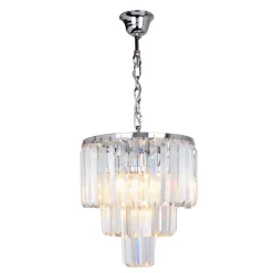 Zumaline Żyrandole|Lampy Wiszące^Żyrandol chrom AMEDEO 29 cm
