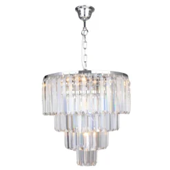 Sale Zumaline Żyrandol chrom AMEDEO 39 cm