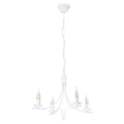 Clearance inny Żyrandol wiszący retro biały LUCY