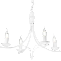 Clearance inny Żyrandol wiszący retro biały LUCY