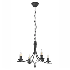 inny Żyrandole|Lampy Wiszące^Żyrandol wiszący retro czarny LUCY