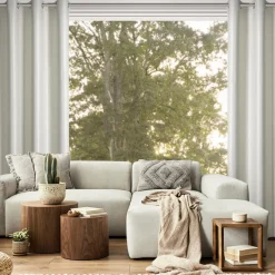 Clearance Eurofirany Zasłona do salonu kremowa SELINA 140x250 cm