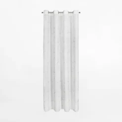 Best Eurofirany Zasłona na przelotkach biało-srebrna EMILI 140x250 cm