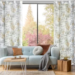Sale Eurofirany Zasłona na przelotkach srebrno-szara LAYLA 140x250 cm