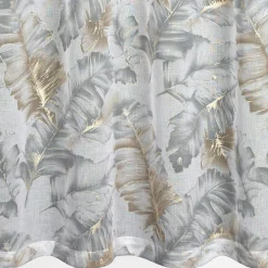 Sale Eurofirany Zasłona na przelotkach srebrno-szara LAYLA 140x250 cm