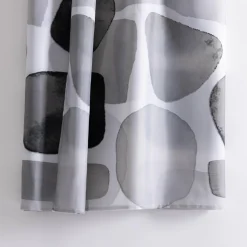 Outlet inny Zasłona prysznicowa czarno-biało ROSA 180x180 cm