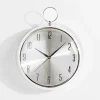 Outlet inny Zegar na ścianę srebrny 35 cm