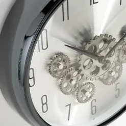 inny Zegary^Zegar na ścianę z podwójnym mechanizmem antracytowy 35 cm