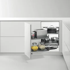 Best VORTUNG Zestaw 4 koszy do cargo narożnego, highclass grey