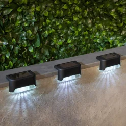 Sale Zumaline Zestaw 4 lampek solarnych LED czarnych IP44