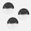 Zumaline Lampy Ogrodowe|Lampy Ogrodowe^Zestaw 3 lampek solarnych LED czarnych IP44