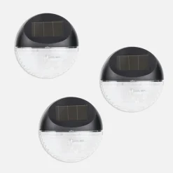 Zumaline Lampy Ogrodowe|Lampy Ogrodowe^Zestaw 3 lampek solarnych LED czarnych IP44
