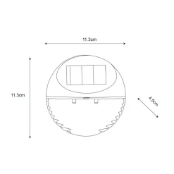 Zumaline Lampy Ogrodowe|Lampy Ogrodowe^Zestaw 3 lampek solarnych LED czarnych IP44