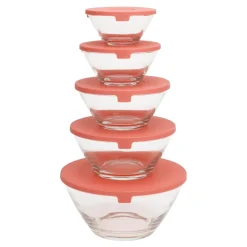 Clearance Zestaw 5 misek z pokrywkami MIX