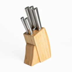 New Prima Cucina Zestaw 5 noży w drewnianym bloku BREMA 6 el.