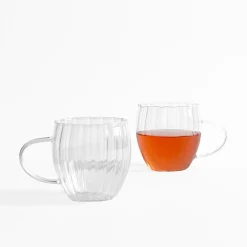 inny Szklanki I Kubki^Zestaw 2 szklanek ryflowanych 350 ml