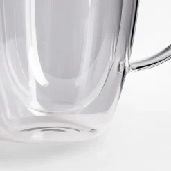 Discount inny Zestaw 2 szklanek termicznych z podwójną ścianką z uchem 400 ml