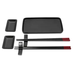 Clearance inny Zestaw do sushi czarny, 7 elementów