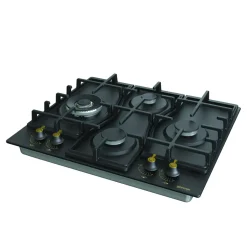 Gorenje Piekarniki|Zestawy Agd^Zestaw retro czarny CLASSICO – piekarnik, płyta gazowa, okap