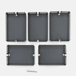 New VORTUNG Zestaw koszy do cargo wysokiego, 40 cm, highclass grey