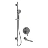 Discount Deante Zestaw prysznicowy podtynkowy z wylewką wannową NAC D9QA titanium ARNIKA