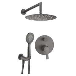 Deante Umywalki I Baterie|Umywalki I Baterie^Zestaw prysznicowy podtynkowy NAC D9QP titanium ARNIKA