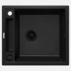 Deante Zlewozmywaki^Zlewozmywak granitowy 1-komorowy MAGNETIC ZRM N103 czarny mat